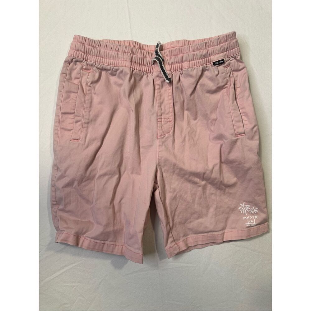 Munster Boys Kids Sikke Short Light Pink Comfy Drawstring size 12